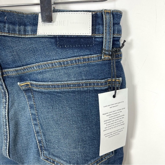 RE/DONE High Rise Ankle Crop Jeans - Picture 7 of 14